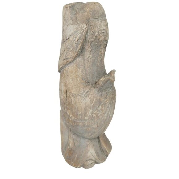 Vintage Austin Productions 1975 Carved Asian Sculpture Scholarly Man Durastone - Picture 2 of 7